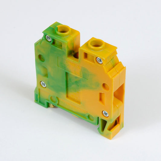 ONKA 16mm2 PE Vijčana spojka sabirnice svornica terminal za DIN tračnicu 2-žilna siva, 1010532