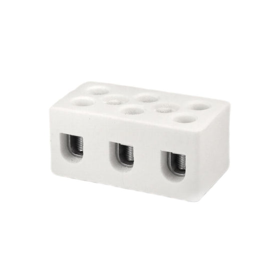 ONKA 6-10mm2 / 3-rail Steatite / Ceramic / Porcelain terminal block - PORCELAIN TERMINAL BLOCK, 1070007