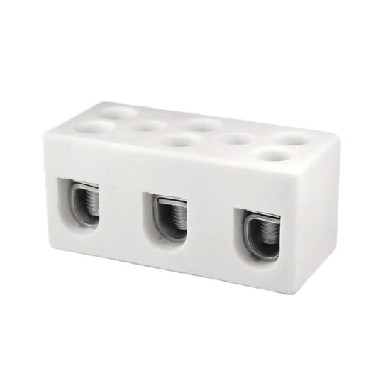 ONKA 25mm2 / 3-rail Steatite / Ceramic / Porcelain terminal block - PORCELAIN TERMINAL BLOCK, 1070013
