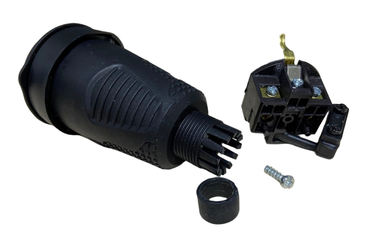 Hermetička crna gumena utičnica IP54 s poklopcem 2P+Z 16A 250V SCHUKO RDP-F Bylion
