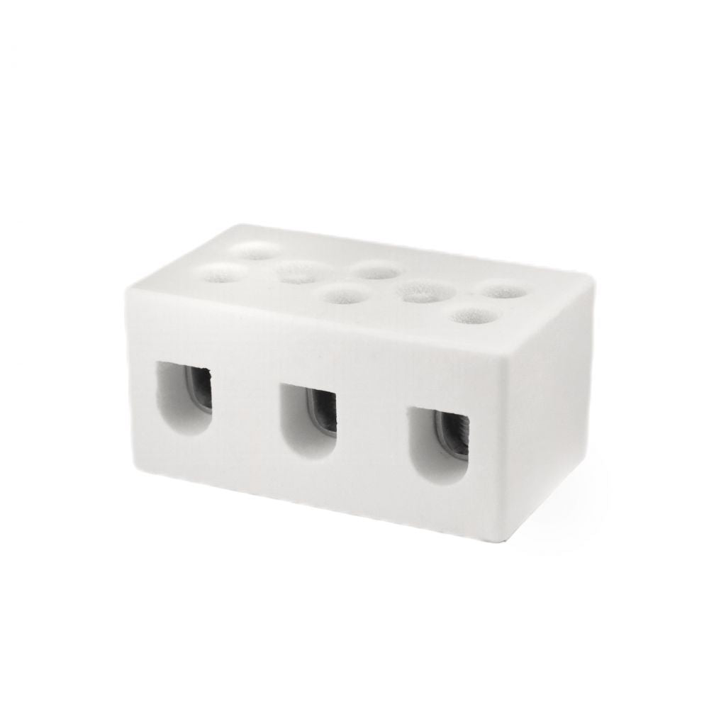 ONKA 2.5-4mm2 / 3-rail Steatite / Ceramic / Porcelain terminal block - PORCELAIN TERMINAL BLOCK, 1070003