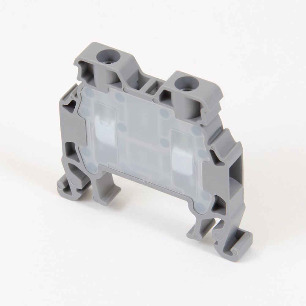 ONKA 1.5mm2 Screw Terminal Block Connector for DIN Rail 2-Wire Gray, 1010002