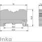 ONKA 4mm2 PE oprugna klemna spojka terminal za DIN šinu 2-žilni sivi, 1020299