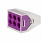 Transparent press-in cable connector, 6 x 2.5 mm²