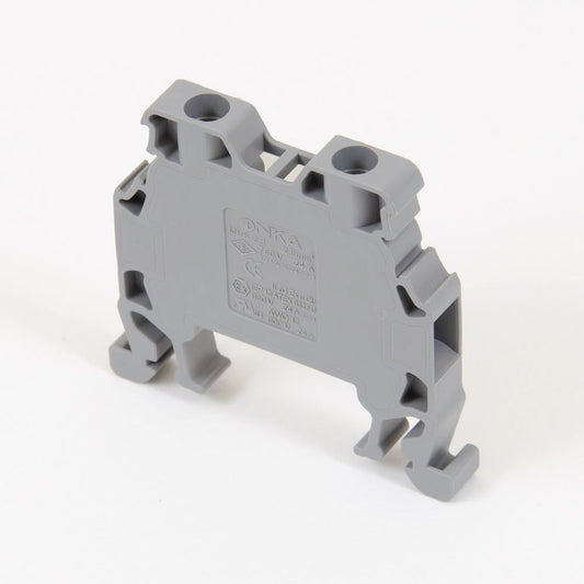 ONKA 1,5mm2 Vijčana šinska spojka svorkovnica Terminal za DIN šinu 2-žilna siva, 1010002