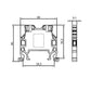 ONKA 1.5mm2 Screw Terminal Block Connector for DIN Rail 2-Wire Gray, 1010002