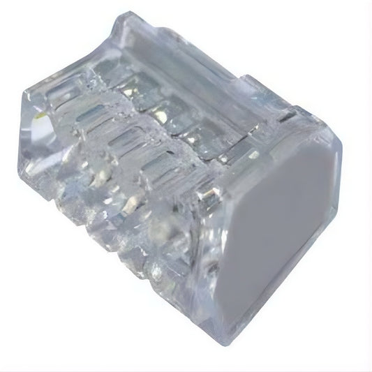 2.5 mm² TRANSPARENT 5-POLE PLUG CONNECTOR