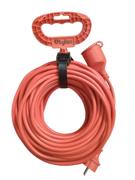 15-metarski, 16A produžni bakreni kabel 3x1,5mm2, IP44 sa spojkom za utikač, francuski tip