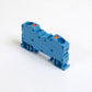 ONKA 10mm2 spring connector for DIN rail terminal block 2-wire blue, 1020047