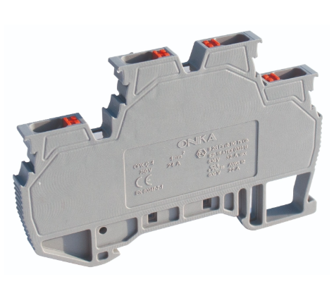 OPK-C 4 mm² two-pole terminal block