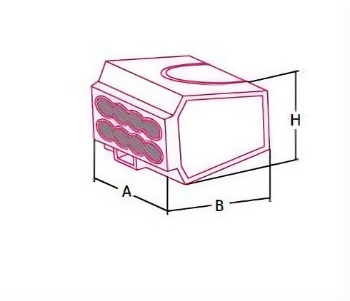 2.5 mm² TRANSPARENT TWO-POLE PLUG CONNECTOR