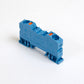 ONKA 10mm2 spring connector for DIN rail terminal block 2-wire blue, 1020047