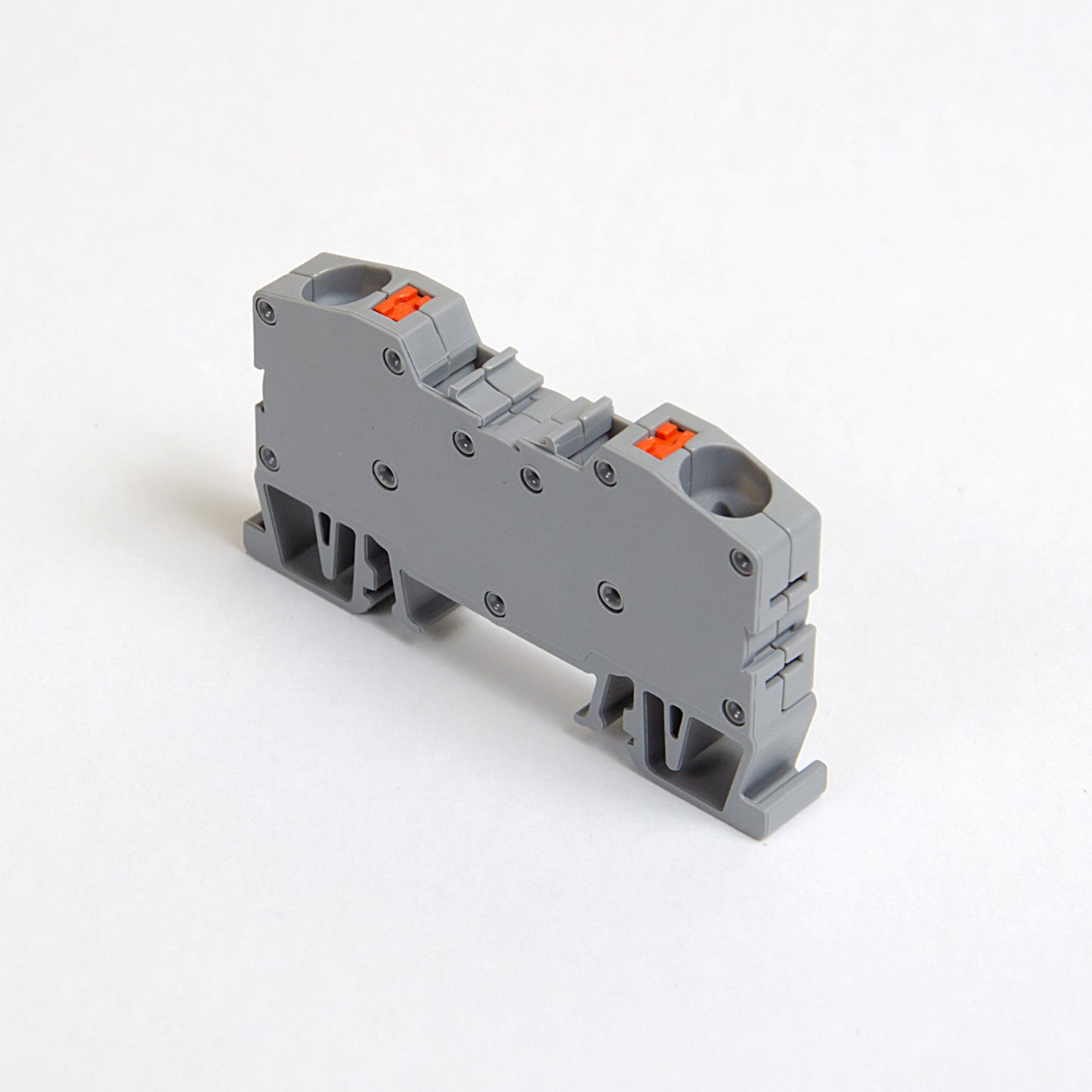 ONKA 10mm2 spring connector for rail terminal block Terminal for DIN rail 2-wire gray, 1020044
