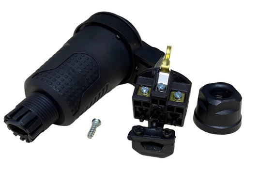 Hermetička crna gumena utičnica IP54 s poklopcem 2P+Z 16A 250V SCHUKO RDP-F Bylion