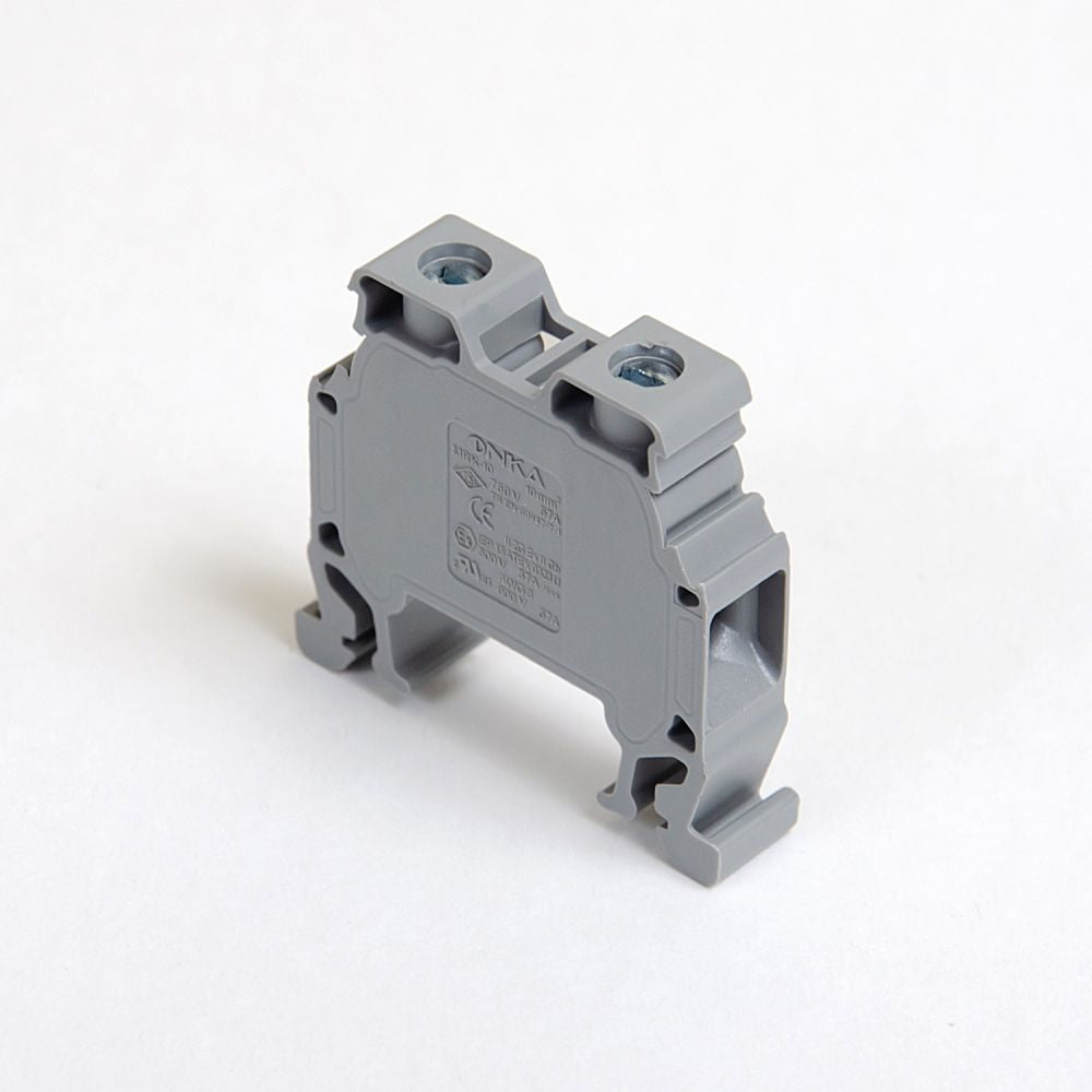 ONKA 10mm2 Screw connector for rail terminal for DIN rail 2-wire gray, 1010042
