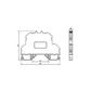 OPK-C 2.5 mm² spring double terminal block for DIN rail
