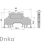 ONKA 2.5mm2, 2-katna opružna kolejnicna spojka svorkovnica / terminal za DIN šinu 4-žilna siva, 1020379