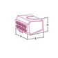 Transparent push-in plug connector, 2.5 mm², 8-pin