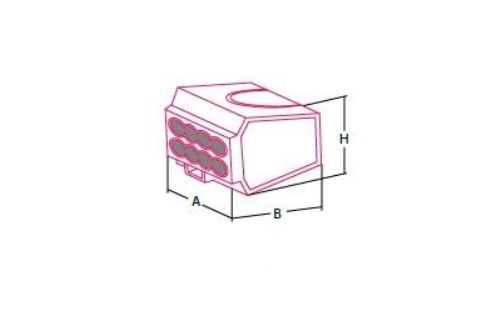 Transparent push-in plug connector, 2.5 mm², 8-pin